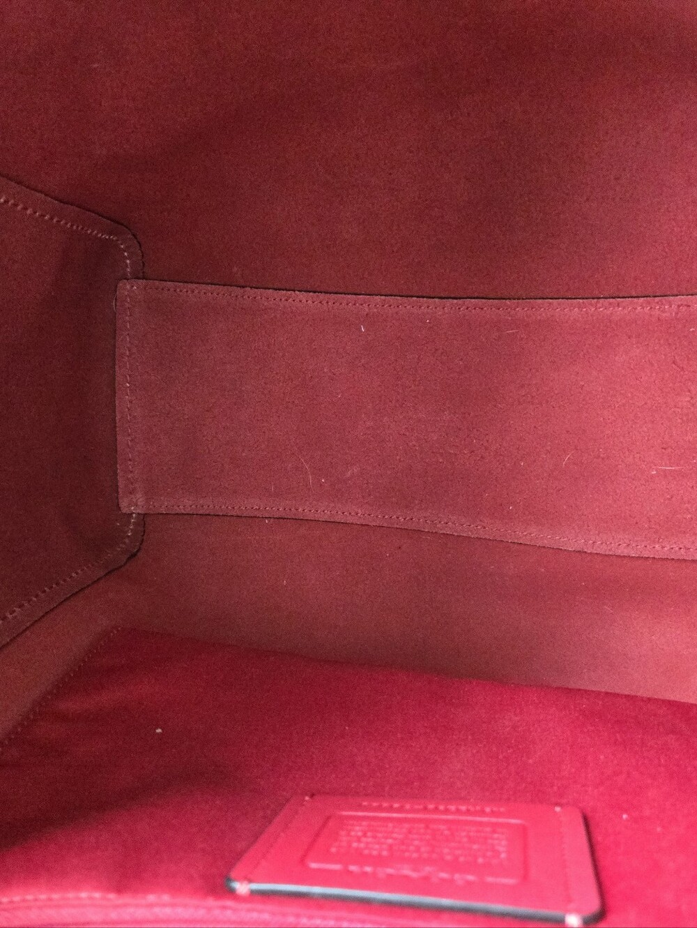 COACH Derby Tote Black Leather Red Suede Interior Back To School Laptop Bag 5866 - Picture 8 of 13